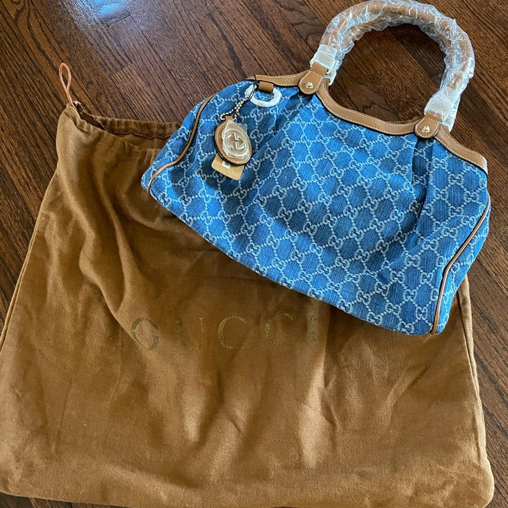 RARE denim bag